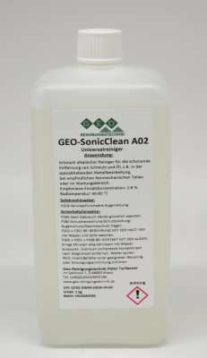 GEO-SonicClean A02 - Schwach alkalischer Universalreiniger - 1 kg