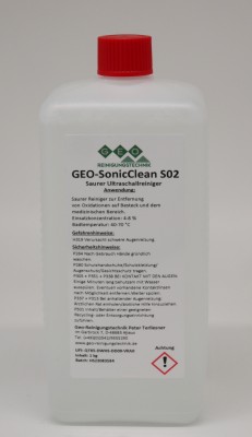 GEO-SonicClean S02 - Saurer Ultraschallreiniger - 1 kg